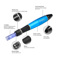 A1-W A1-C electric microneedling dermapen with cartridge