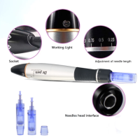 A1-W A1-C electric microneedling dermapen with cartridge