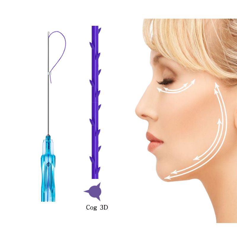 19g 21g 23g cheeks lifting cog 3d face pdo thread