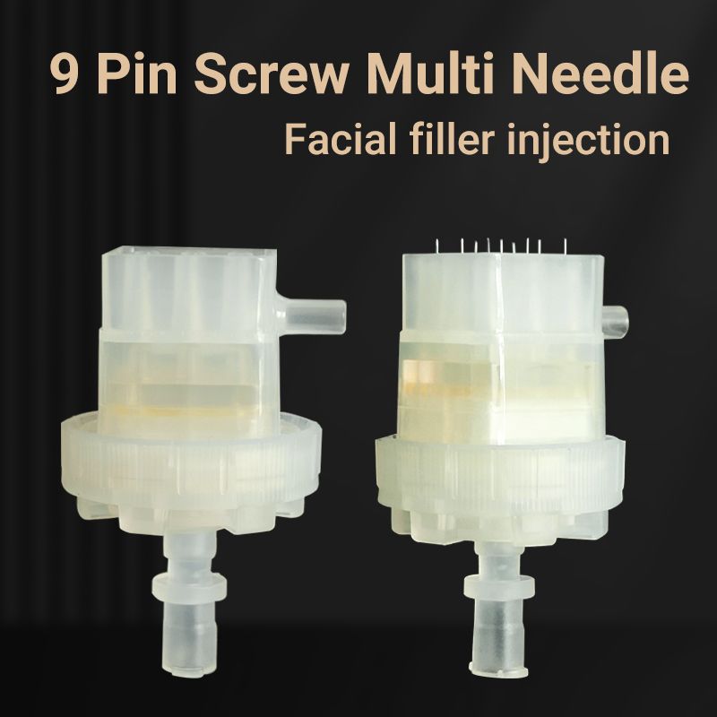 Facial filler injection 0-2mm adjustment 9 Pin screw multi needle