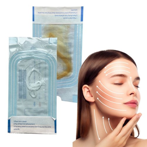 New Arrivals absorbable pure gold protein facial lift tighten collagen silk threads