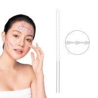 Reduce forehead wrinkle eyebrow lift cog 4d cones cog molding double needle thread