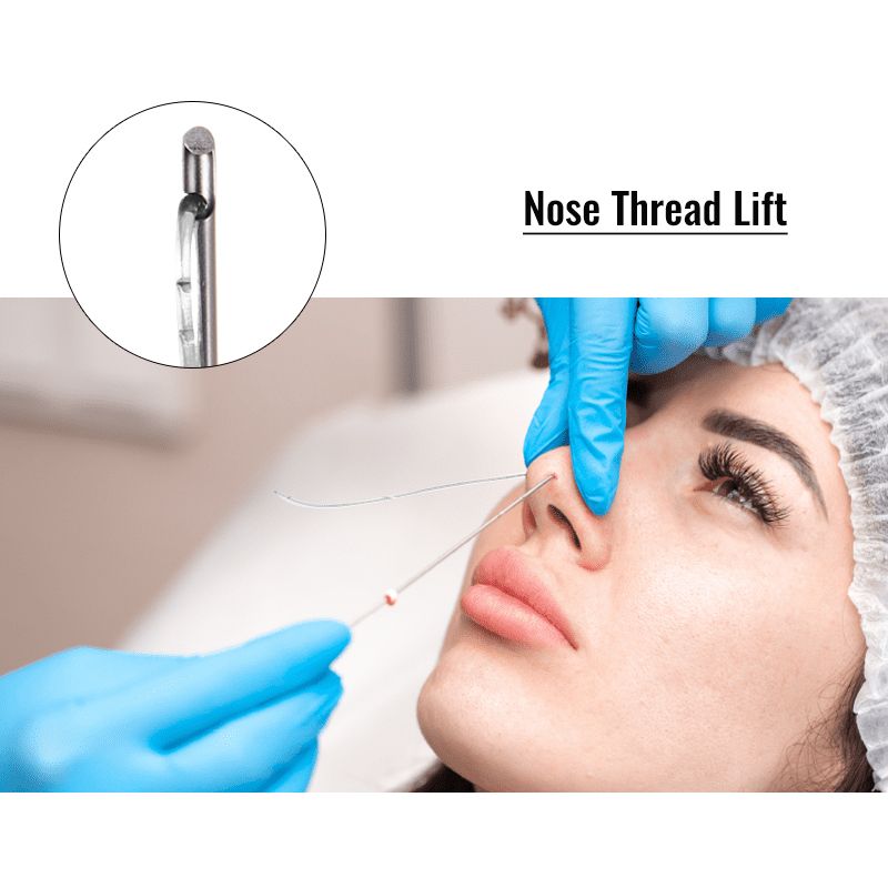 Nasal ridge lift tip treatment L 19g pcl nose thread