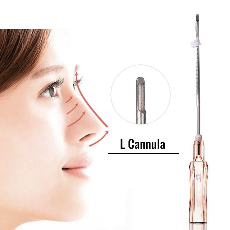 Nasal ridge lift tip treatment L 19g pcl nose thread