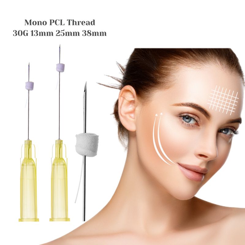 medical face lifting smooth 26g 27g 29g 30g sharp needle pcl mono thread