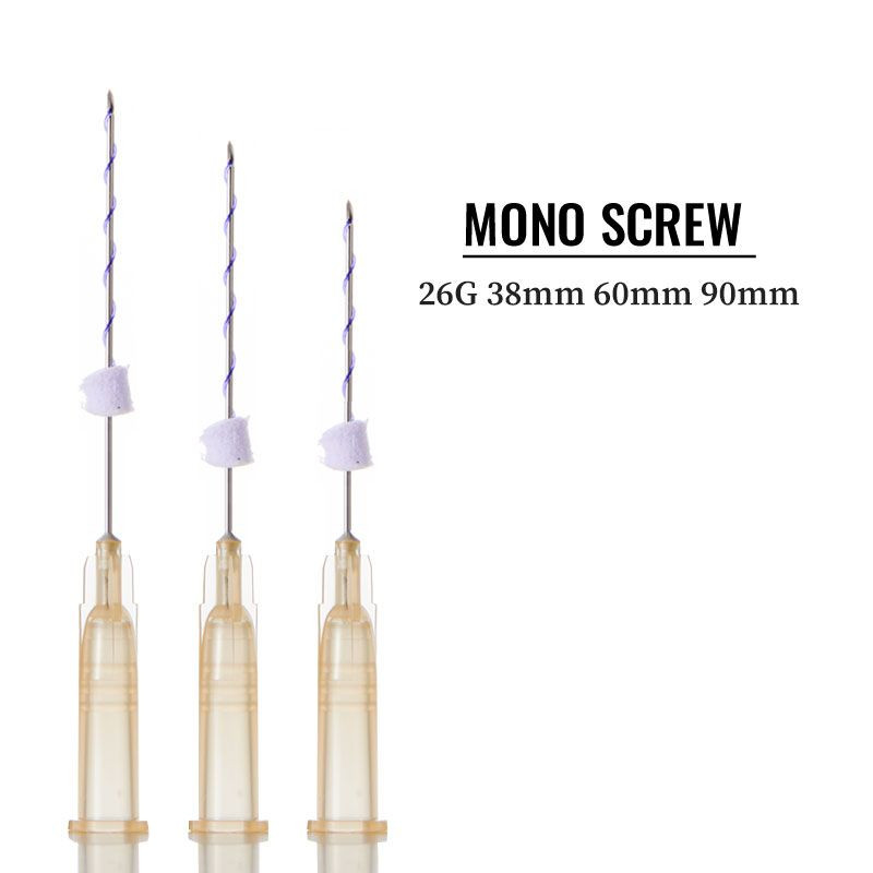 Disposable mono screw 26G 27G pdo face lifting thread