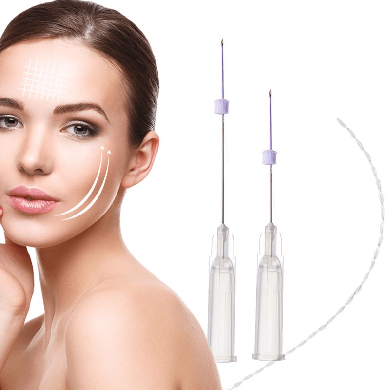 Face wrinkle removal sharp needle 26g 27g pcl tornado thread