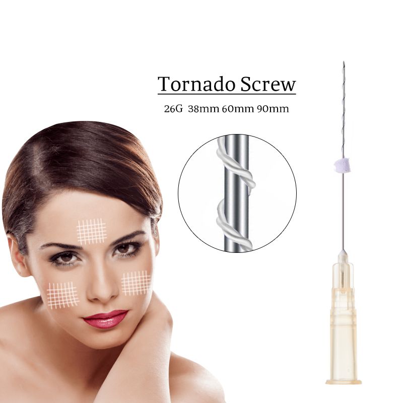 Easy operation nasolabial folds wrinkles lifting pcl tornado screw thread