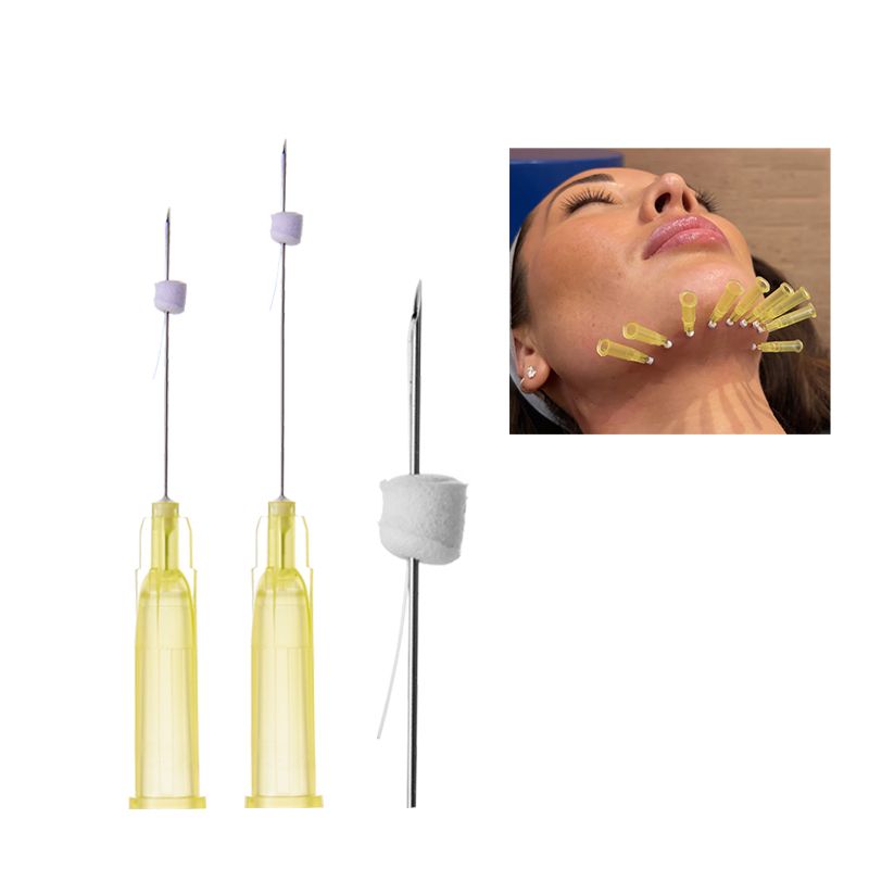 absorbable skin firming face lifting sharp needle mono plla threads