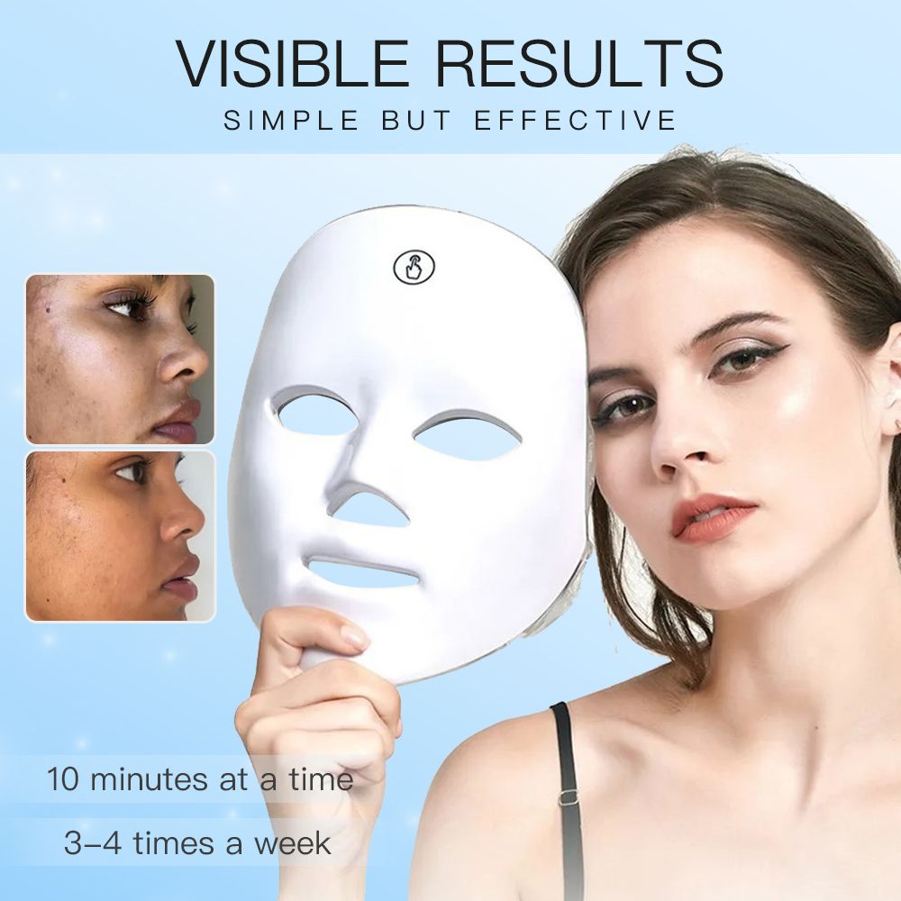 new products home use 7 colour led light therapy face mask